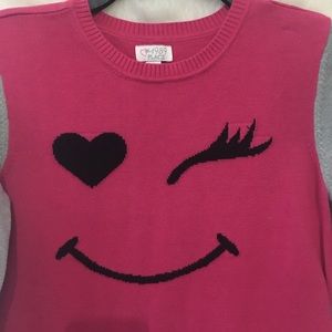 Children’s sweater smiley face